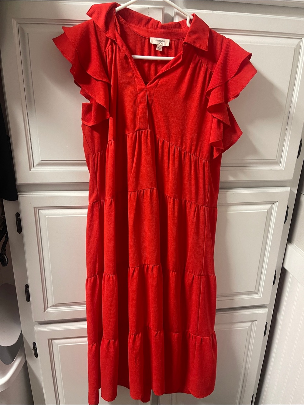 Umgee women’s small Ruffle Tiered Dress